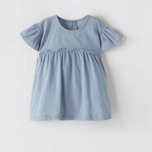 Zara Kids Embroidered Oversized Blouse NWT